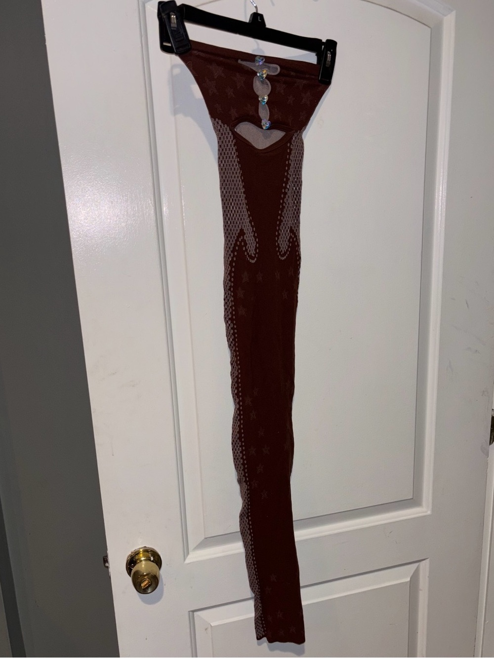 New! Poster Girl Roxie Dress Old Money Brown Stretch Bodycon Midi Dress 🤎🤠 OS - Picture 8 of 13